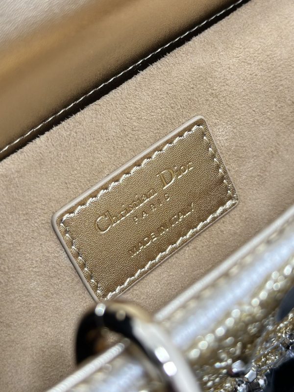 Dior Medium Lady D-Joy Gold Sequins - Image 9