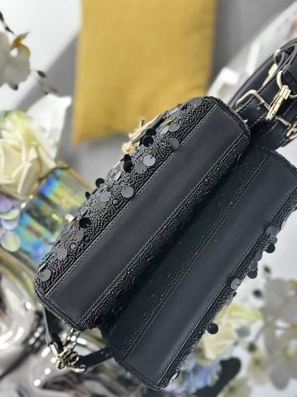Dior Small Lady D-Joy Black Sequins - Image 6