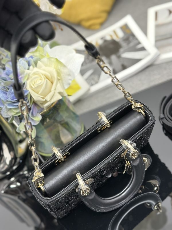 Dior Small Lady D-Joy Black Sequins - Image 5
