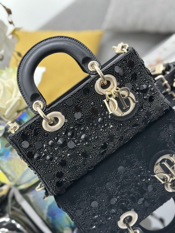 Dior Small Lady D-Joy Black Sequins - Image 4