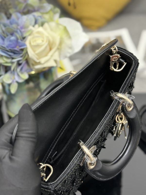 Dior Small Lady D-Joy Black Sequins - Image 3