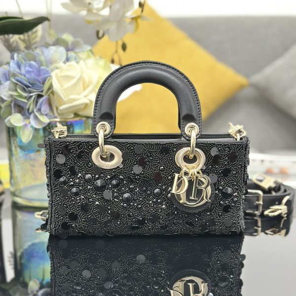 Dior Small Lady D-Joy Black Sequins