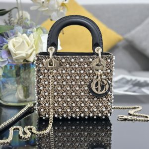 Lady Dior Feathers and Pearls Embroidery