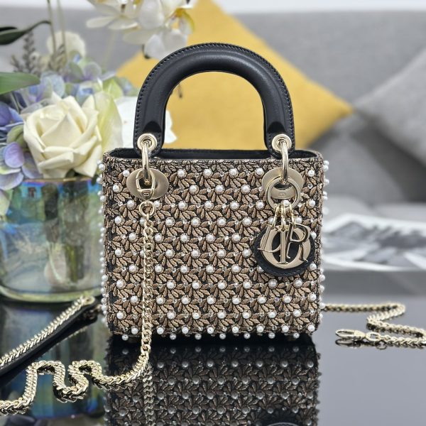 Lady Dior Feathers and Pearls Embroidery