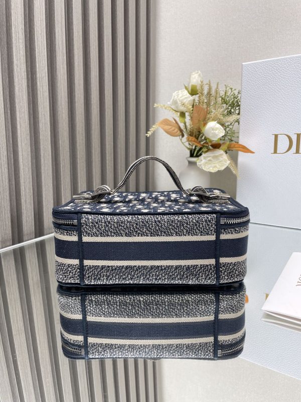 Blue Dior Small Cosmetic Bag - Image 3