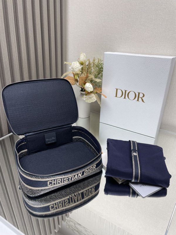 Blue Dior Small Cosmetic Bag - Image 9