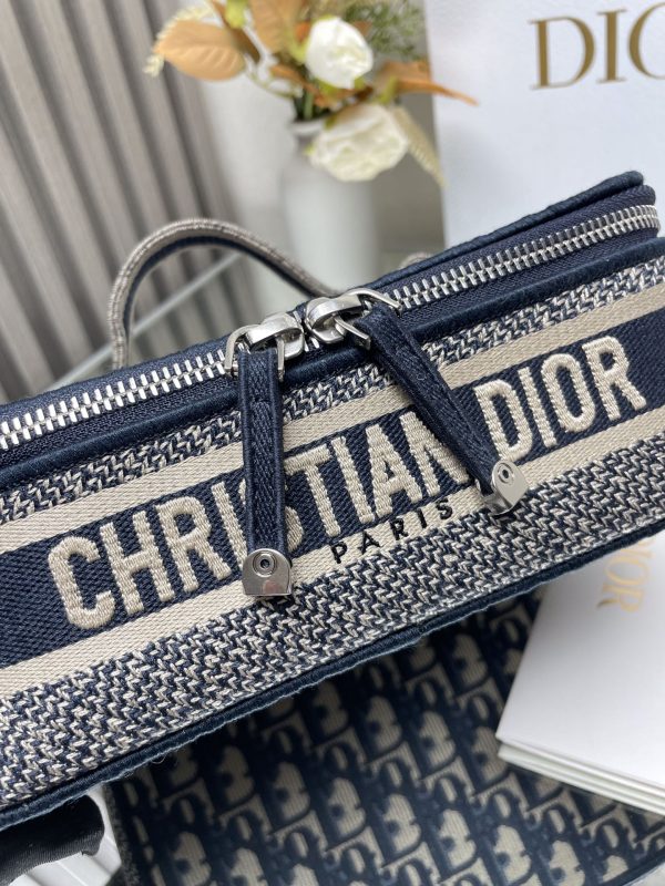 Blue Dior Small Cosmetic Bag - Image 6
