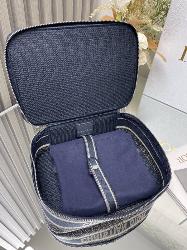 Blue Dior Small Cosmetic Bag - Image 4