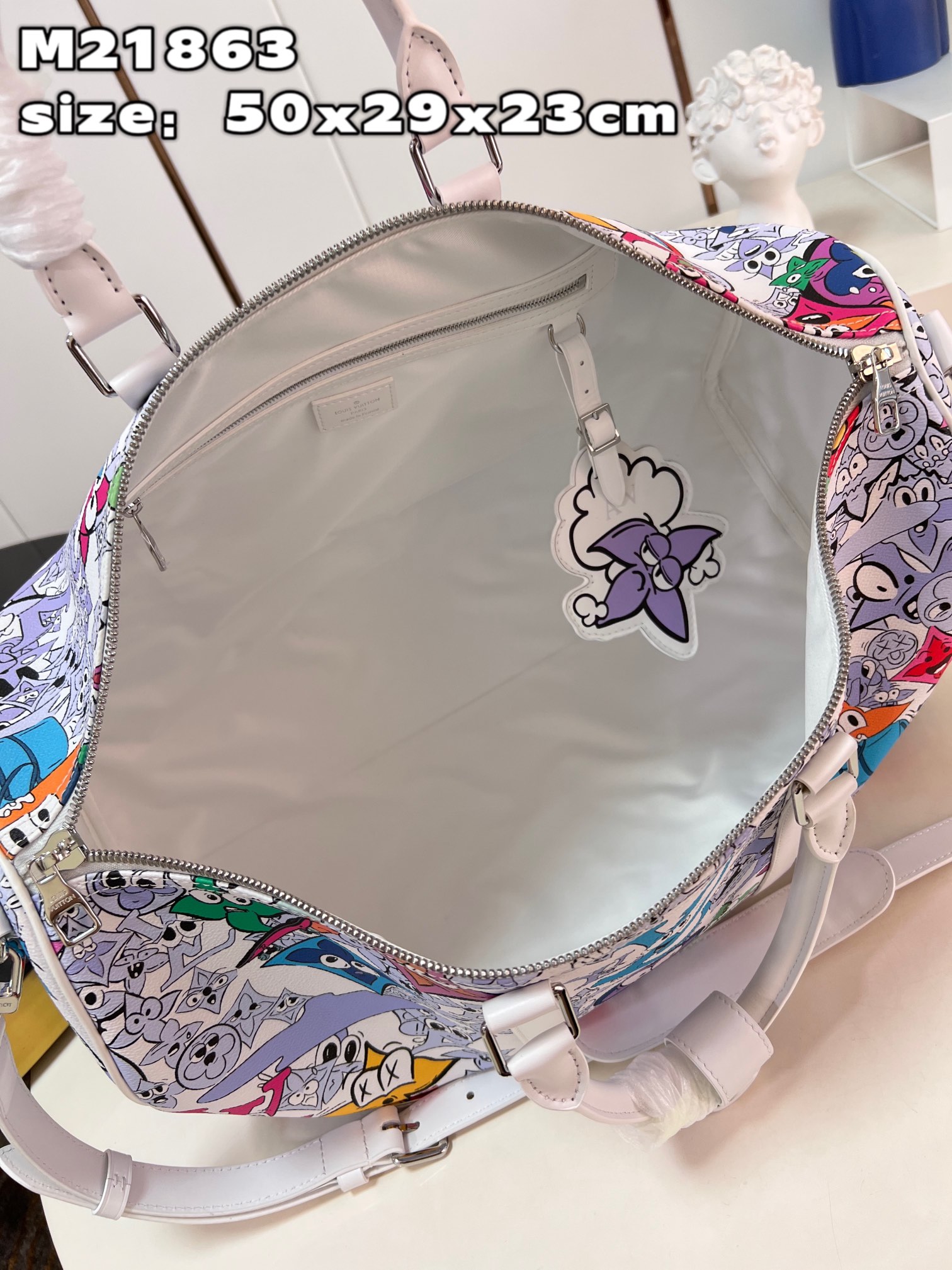 Keepall Bandoulière 50 Travel Bag Rich Tapestry - Image 3