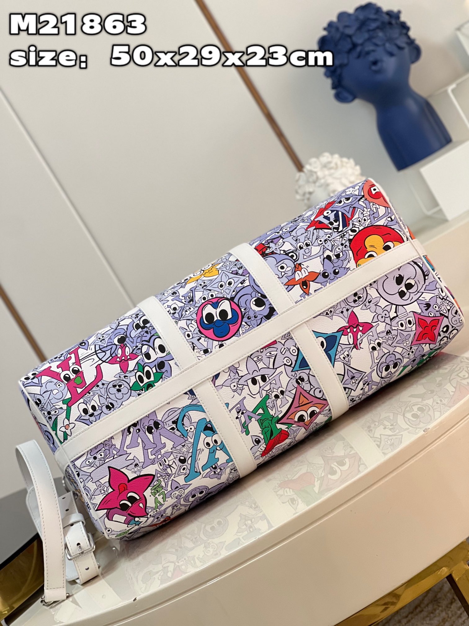 Keepall Bandoulière 50 Travel Bag Rich Tapestry - Image 10