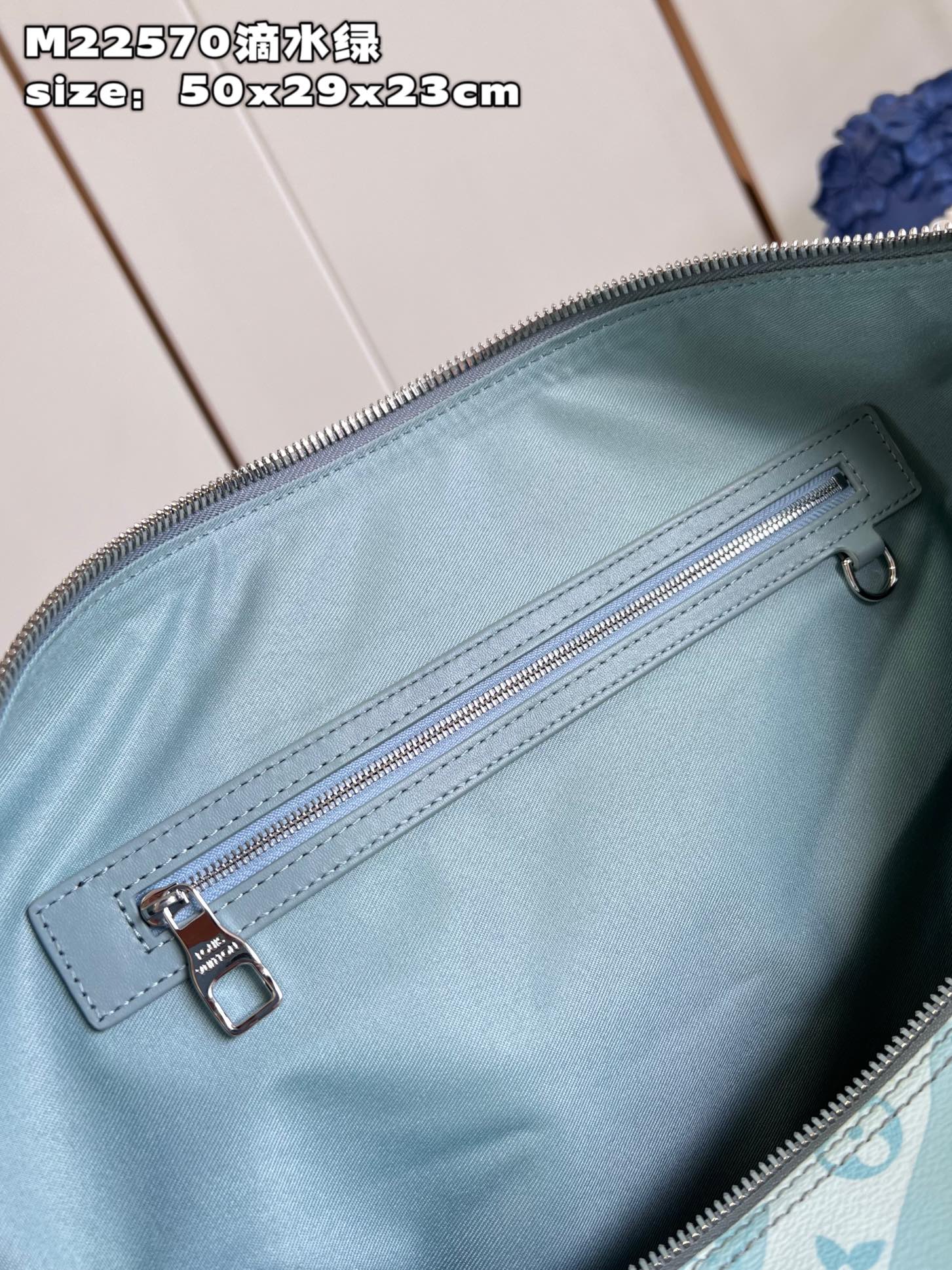 Waterdrop Green Keepall 50 Travel Bag - Image 2