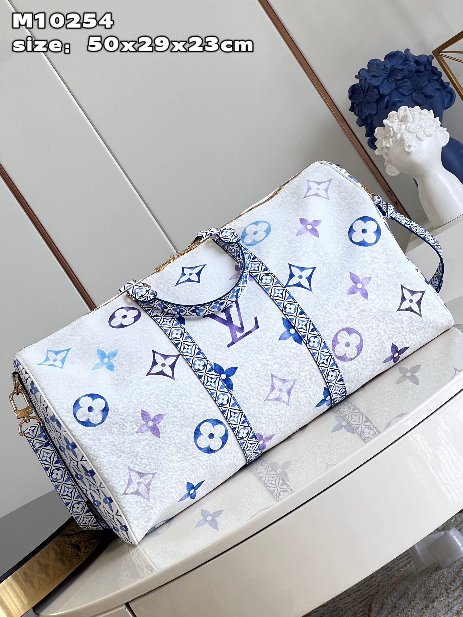 Keepall Bandoulière 50 Travel Bag Flower Clusters