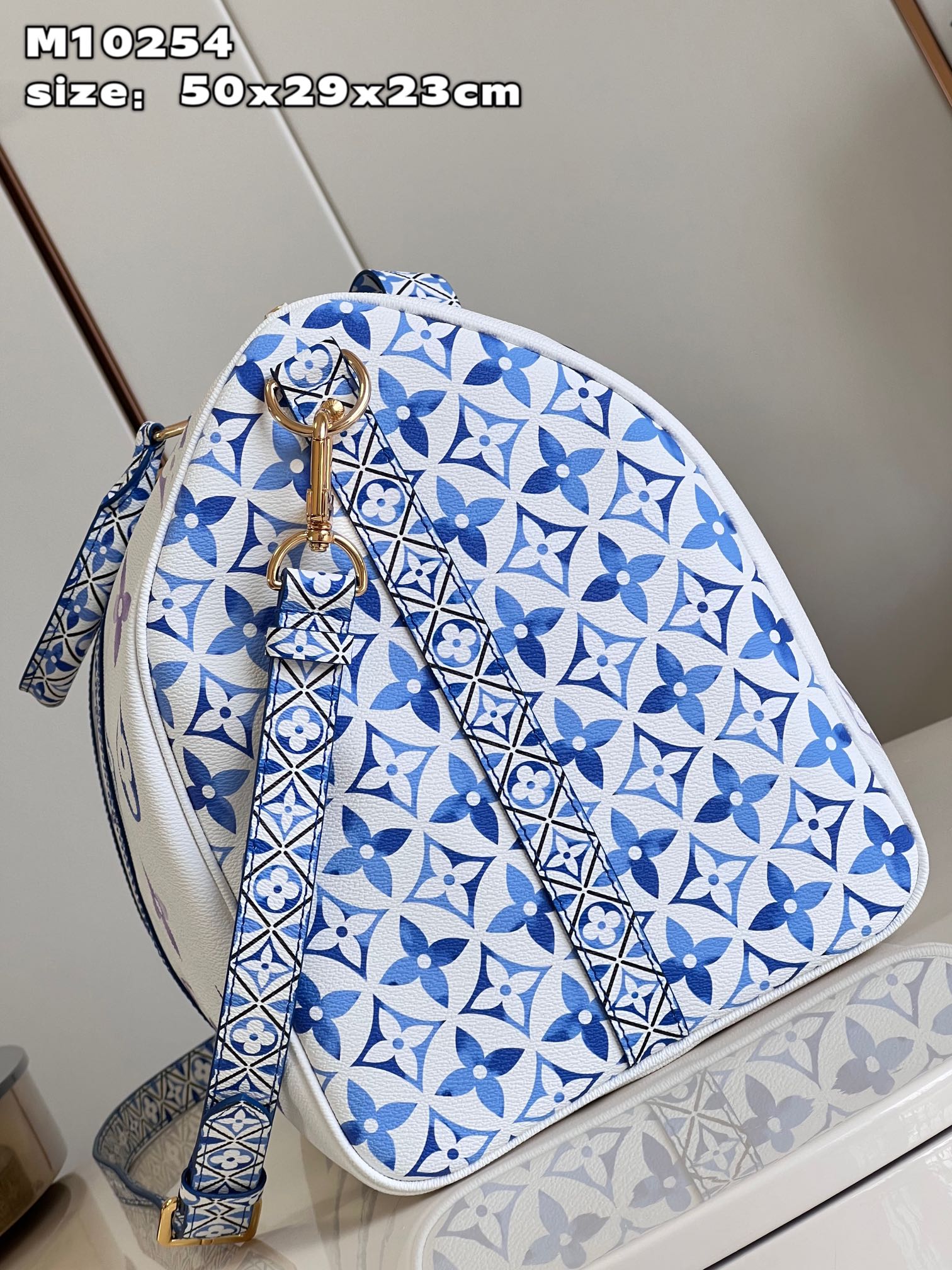 Keepall Bandoulière 50 Travel Bag Flower Clusters - Image 3