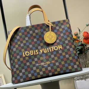 Louis Vuitton Medium Tote Color Plaid Bag