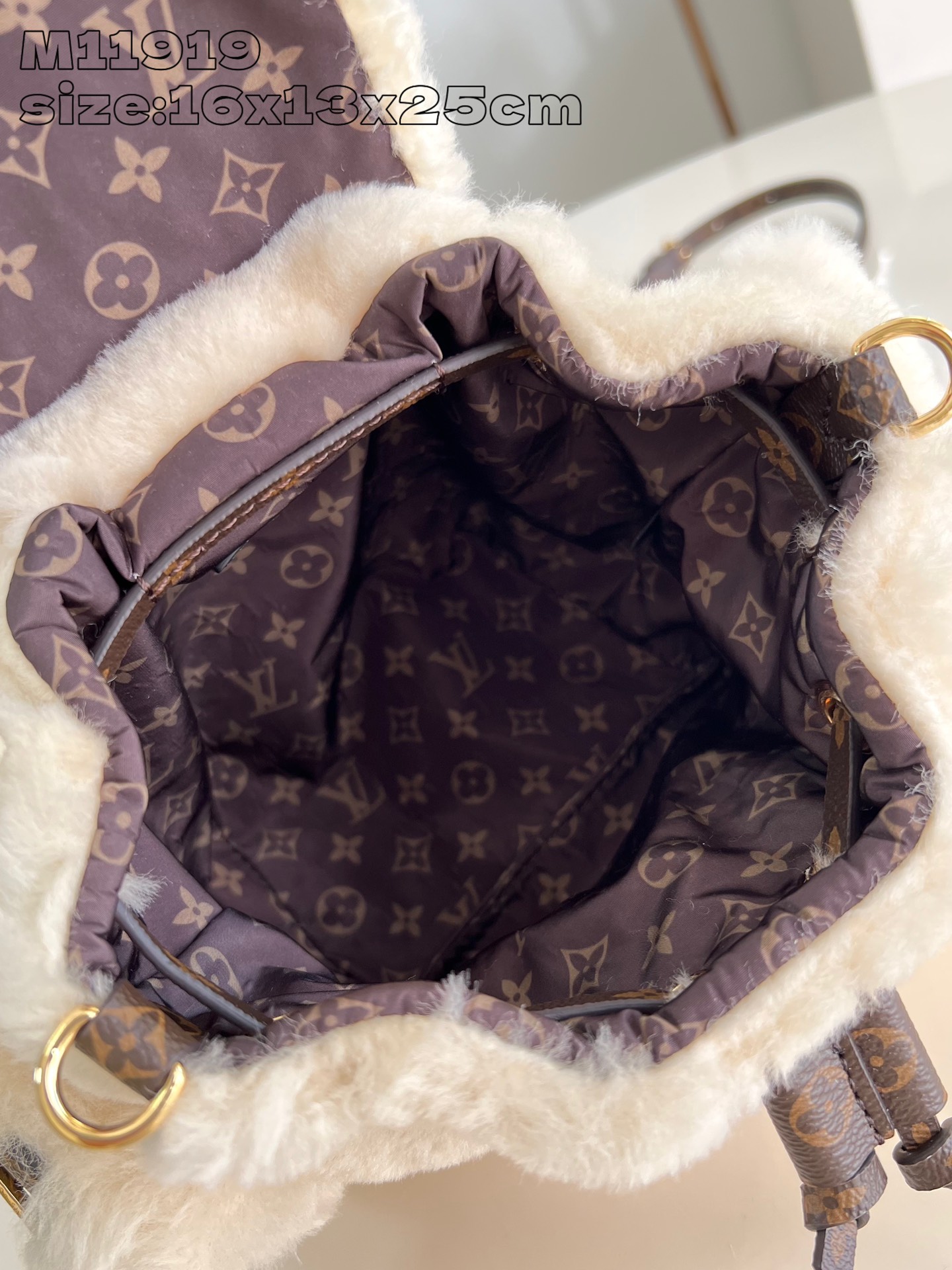 Nano Teddy Backpack from the LV Ski collection - Image 6