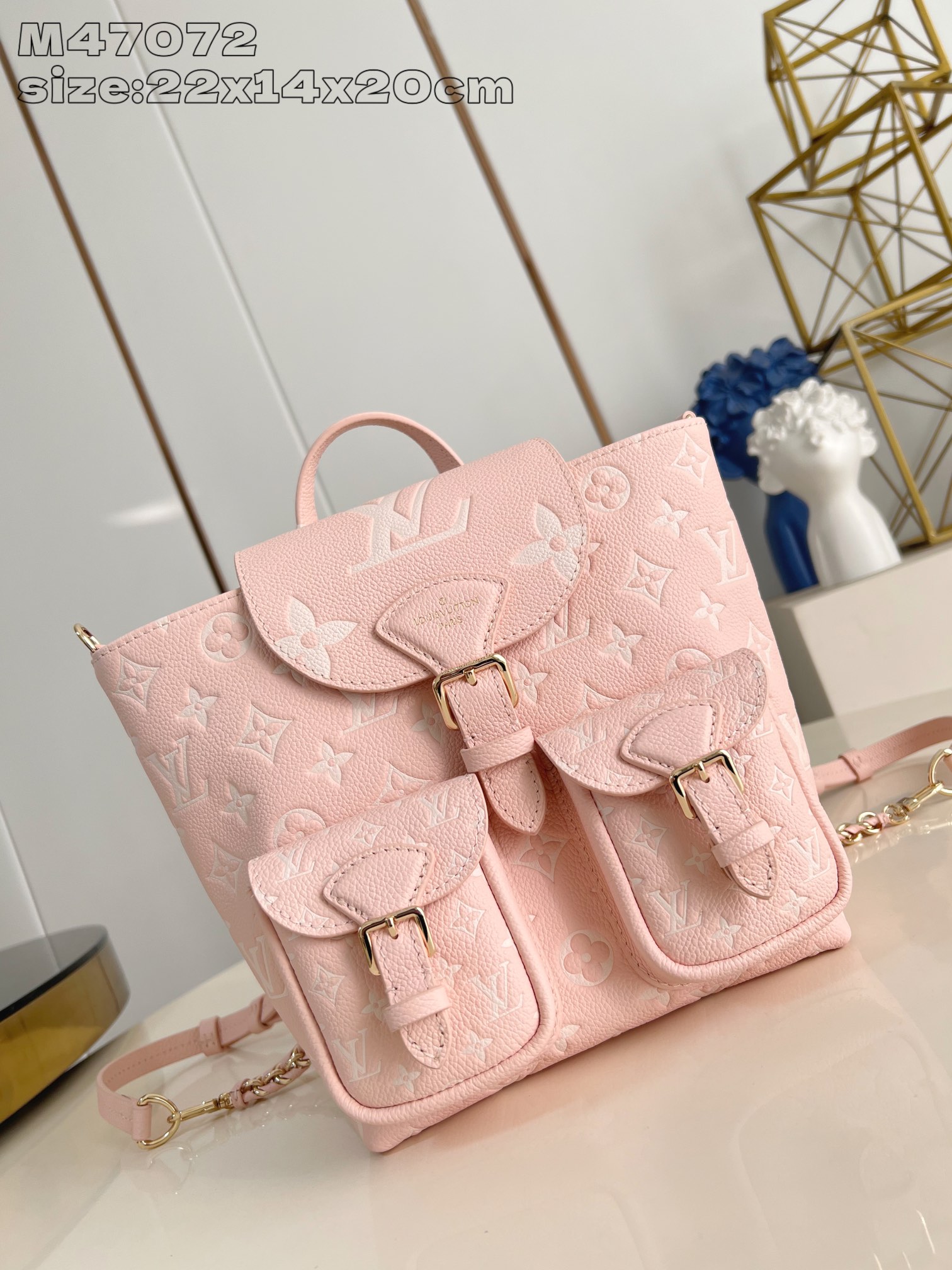 LV Pink Backpack Milky Way collection - Image 10