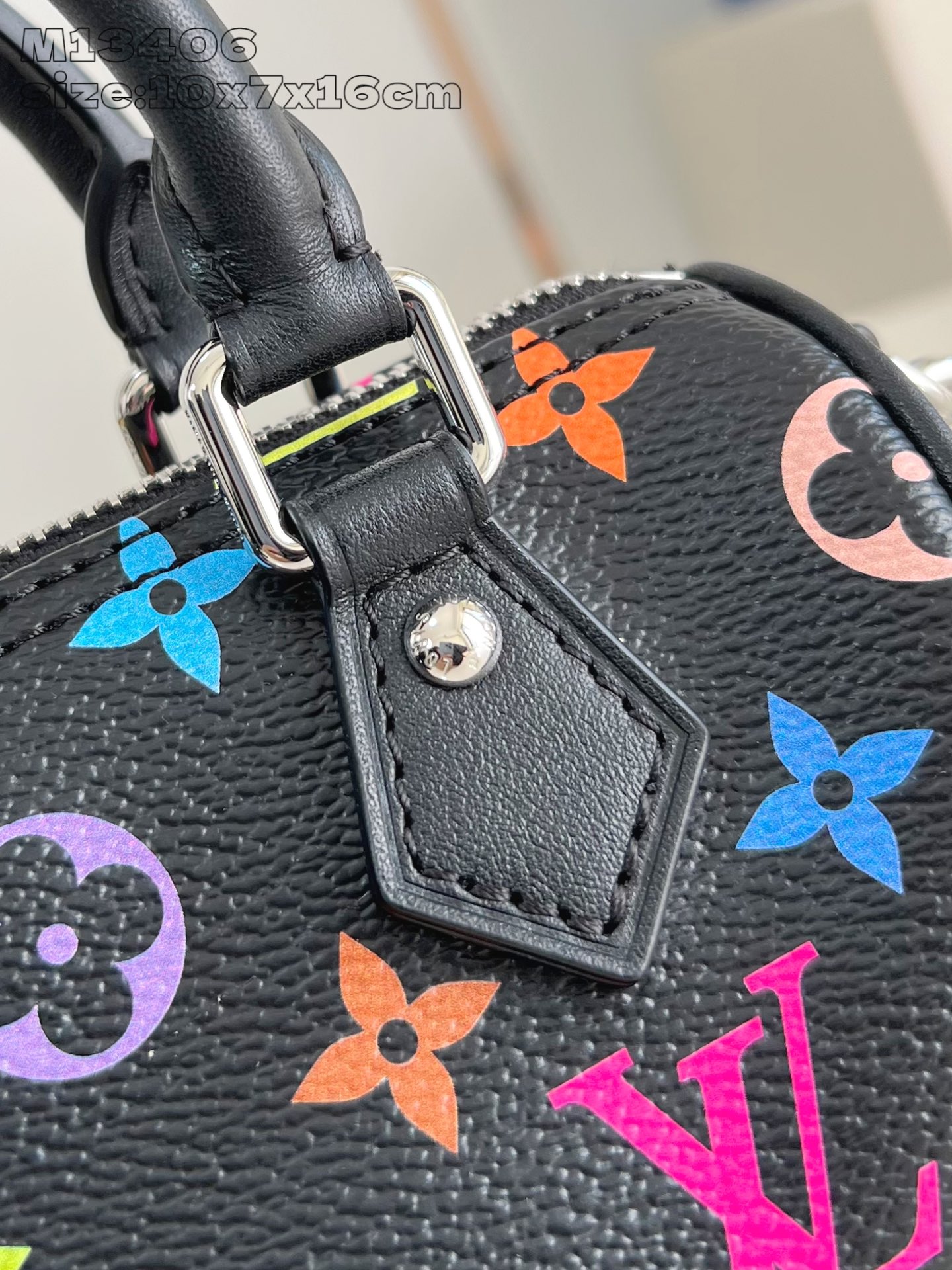 LV Black Nano Speedy Handbag - Image 5