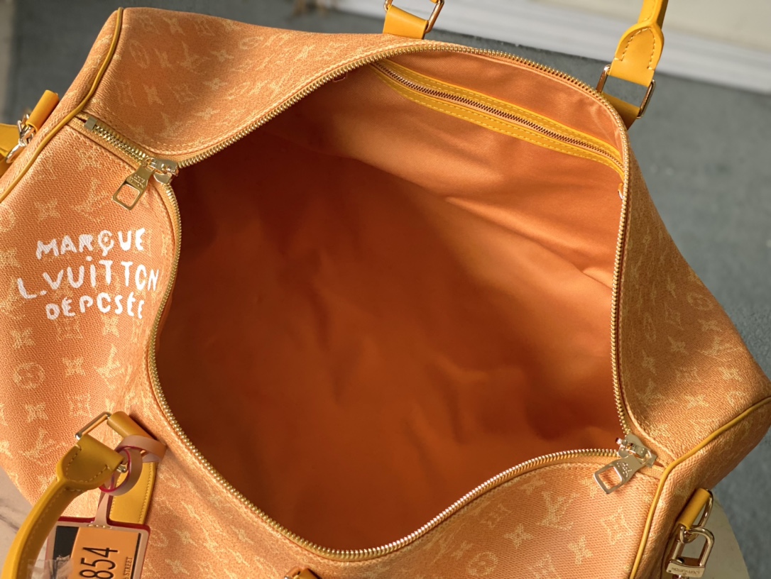 Keepall Yellow Monogram 50 Travel Bag - Image 8