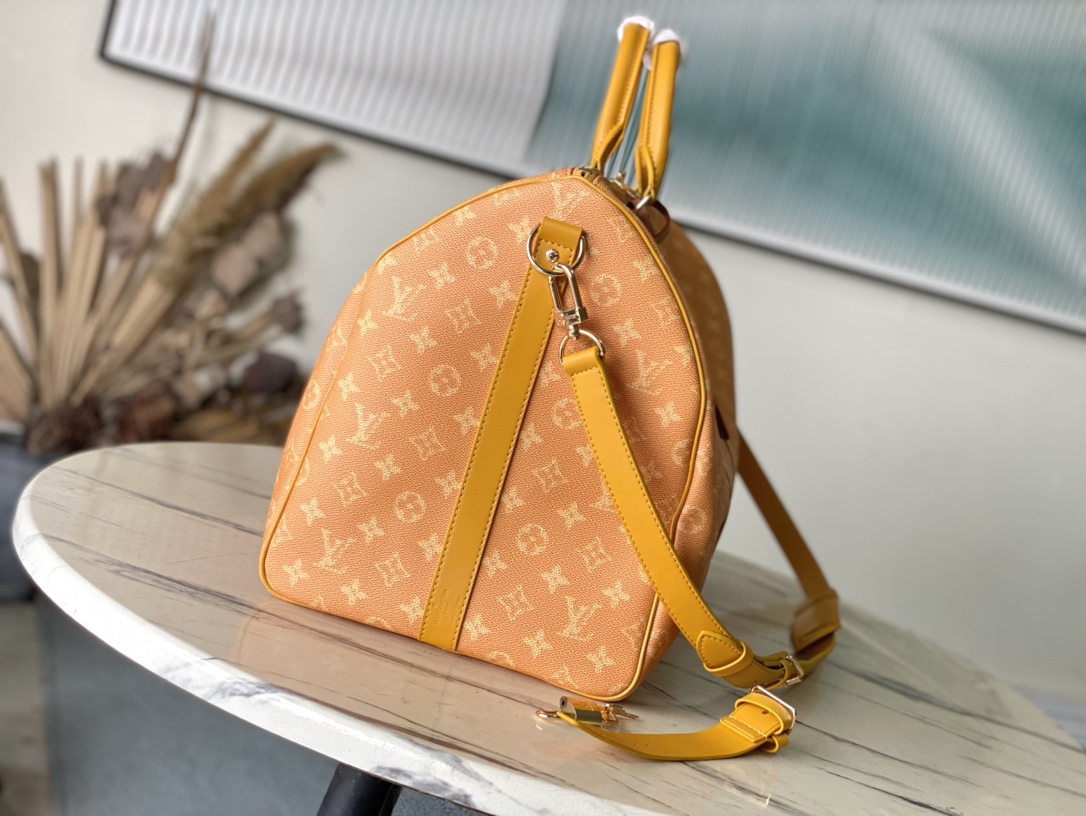 Keepall Yellow Monogram 50 Travel Bag - Image 10