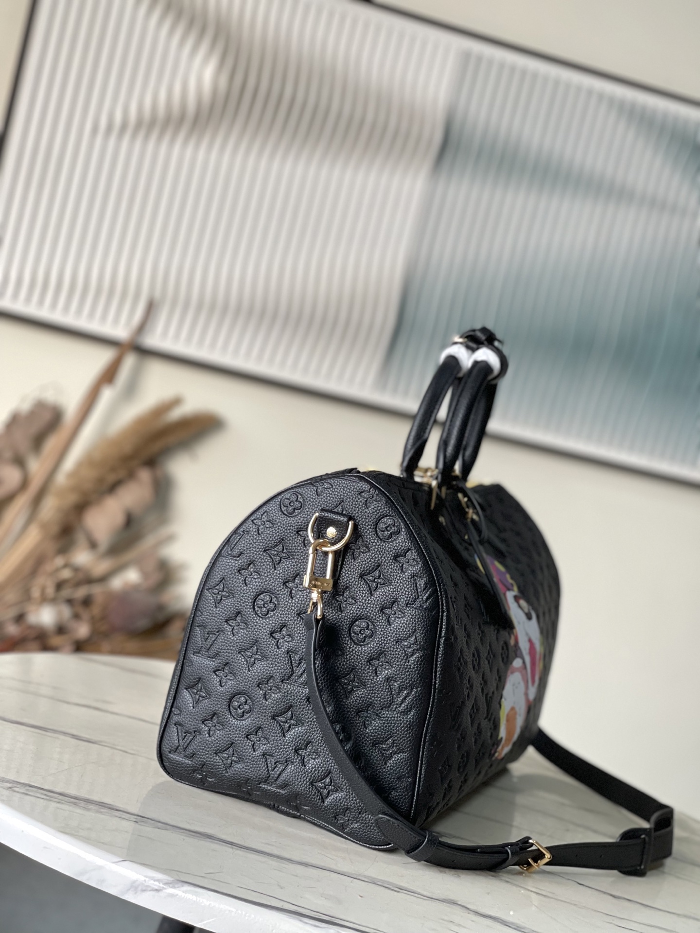 Keepall Bandouliere 45 Travel Bag Colorful Panda - Image 6