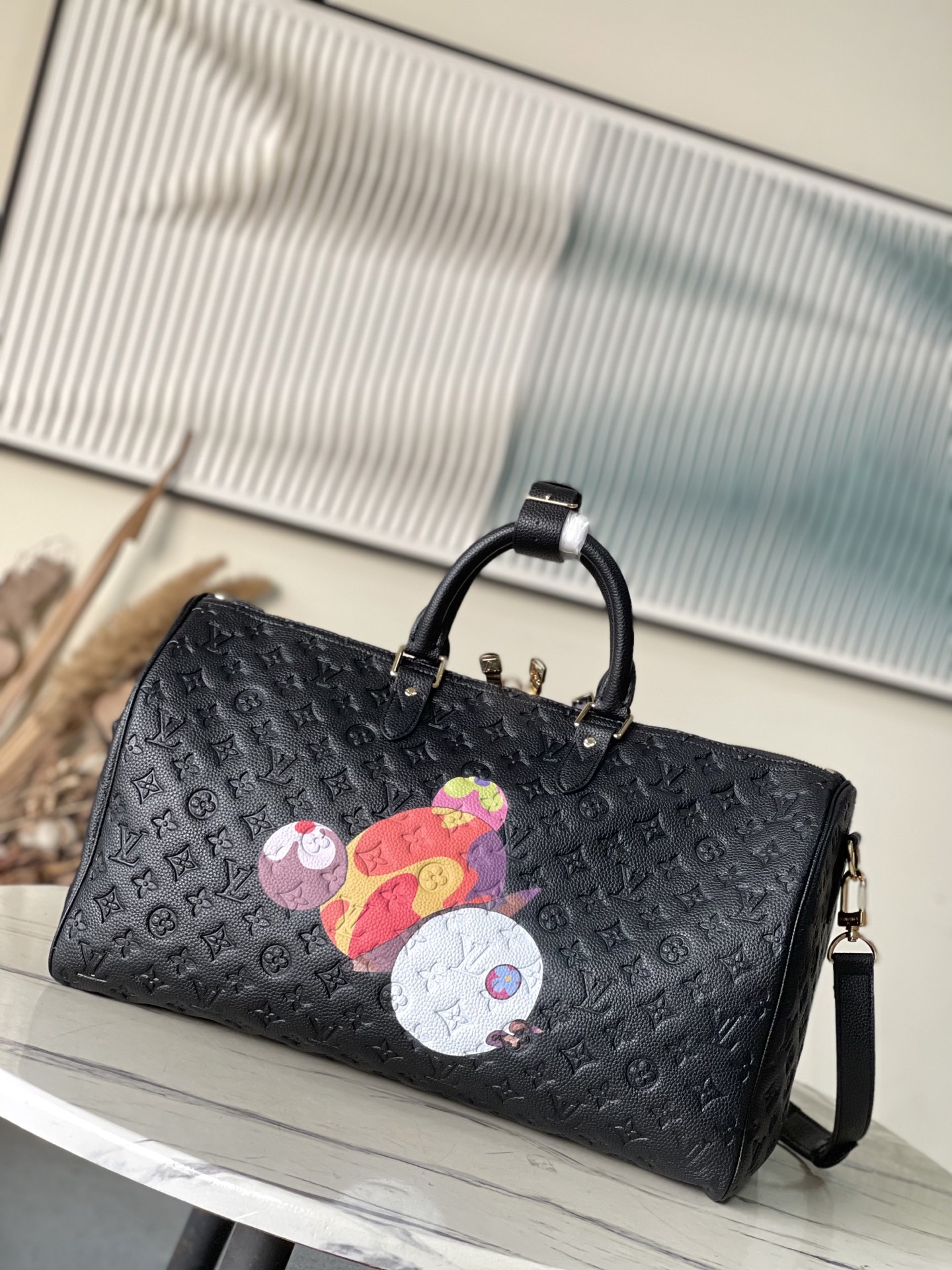 Keepall Bandouliere 45 Travel Bag Colorful Panda