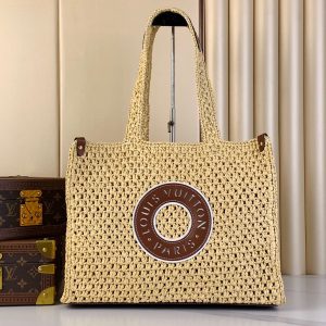 ONTHEGO Medium Handbag Raffia Woven