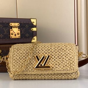 Twist West Handbag Raffia Woven