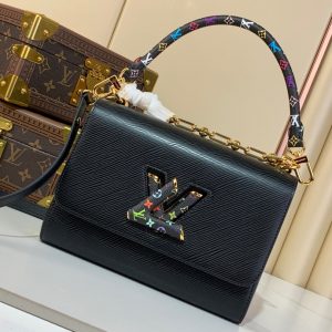 Medium Twist Slim Bag Black