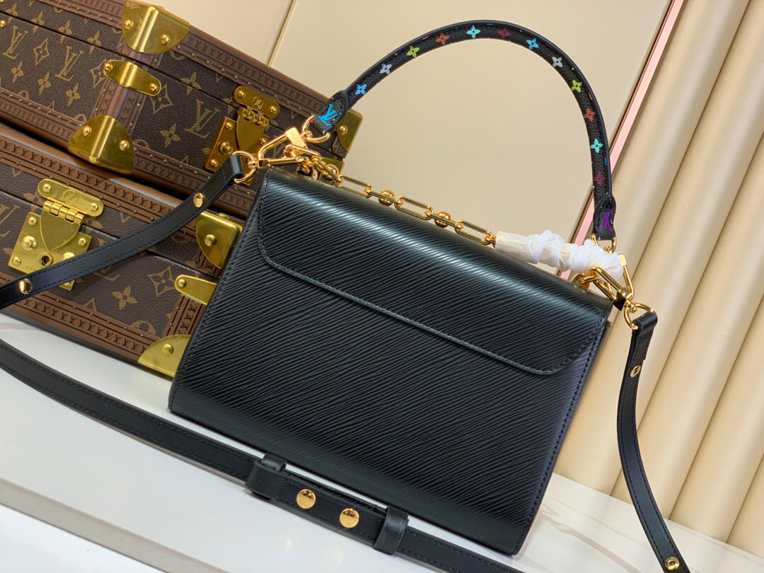 Medium Twist Slim Bag Black - Image 9