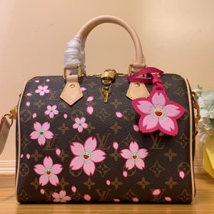 Vibrant Cherry Blossom Speedy 25 Handbag