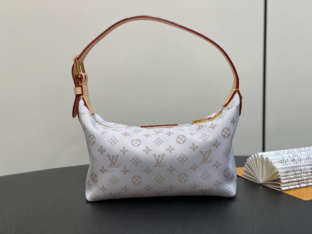 White Mini Lunchbox Bag Moon Bag - Image 7