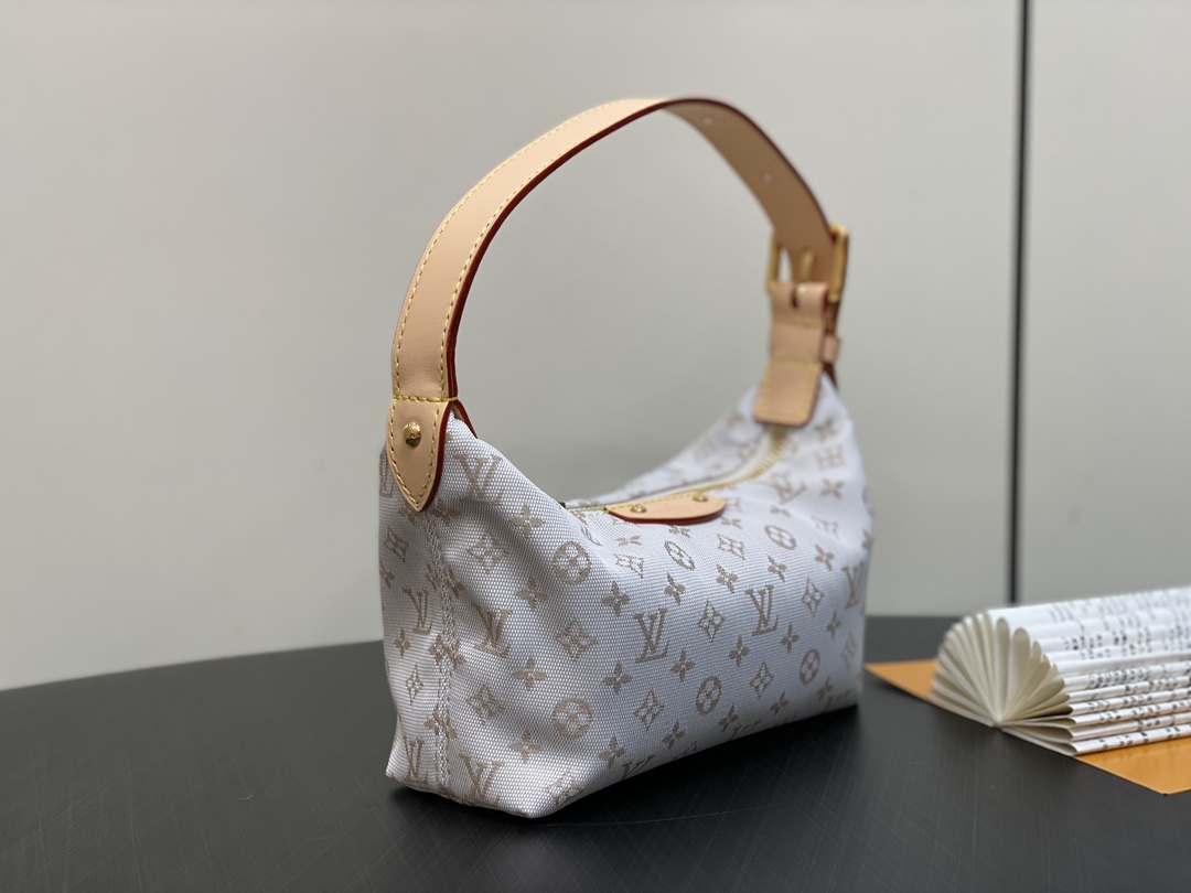 White Mini Lunchbox Bag Moon Bag - Image 4