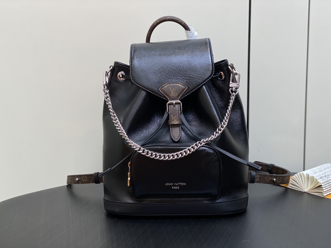 The Montsouris Black Small Backpack