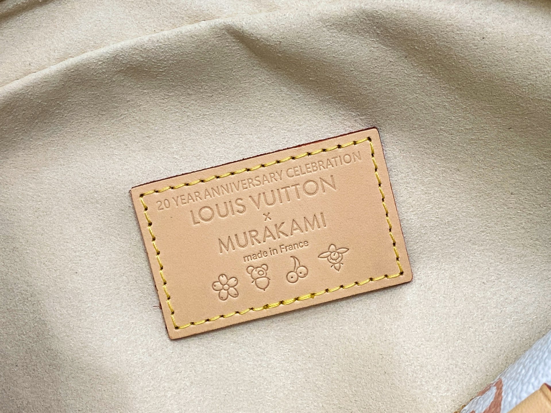 White Bowling LV x TM Handbag East West - Image 8